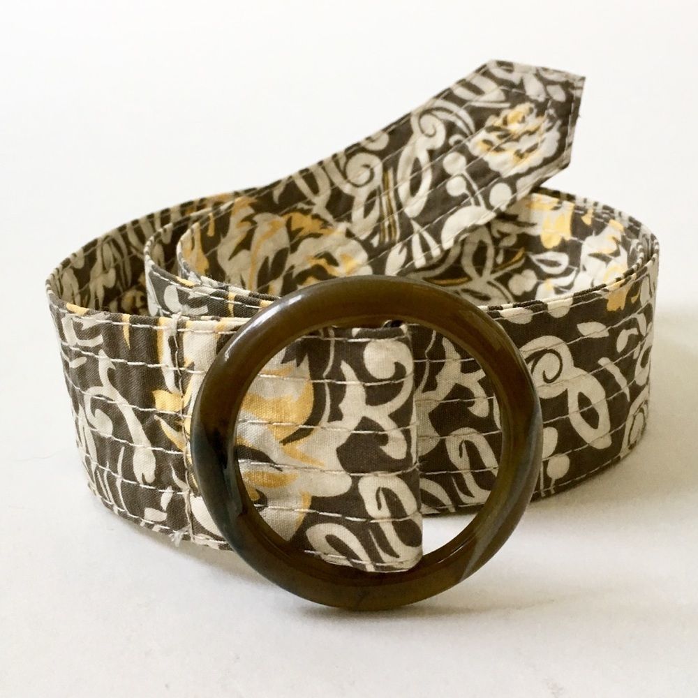 BELT. Floral Quilted Cotton, Vera Bradley Style
